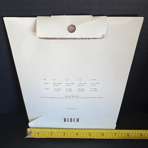 Bloch Childrens Footed Tights Small 4-5 Lt. Tan Nylon/Lycra Durable & Comfortabl - Picture 5 of 6